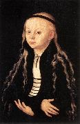 CRANACH, Lucas the Elder Portrait of a Young Girl khk oil painting artist